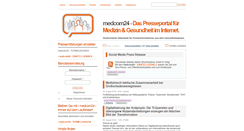 Desktop Screenshot of presseportal.medcom24.de