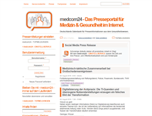 Tablet Screenshot of presseportal.medcom24.de